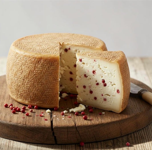 Semistagionato vaccino con pepe rosa