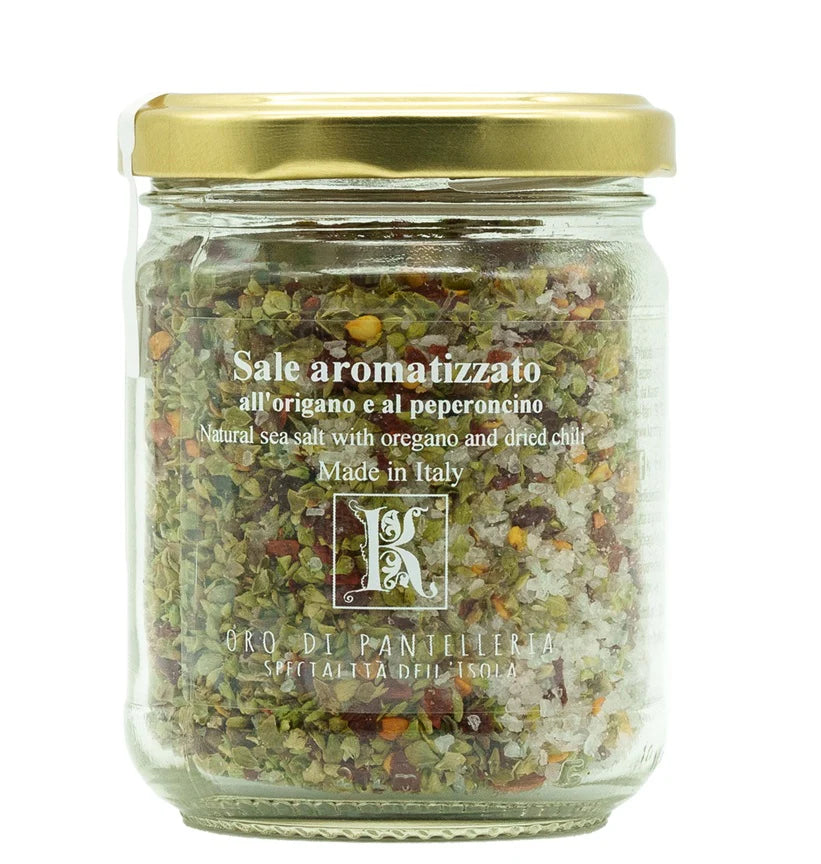 Sale con origano e peperoncino